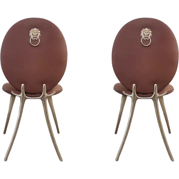 Luxusstil gepolsterte, fester Rücken -Armless Esszimmer für Esszimmer