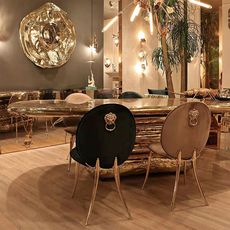 Luxusstil gepolsterte, fester Rücken -Armless Esszimmer für Esszimmer