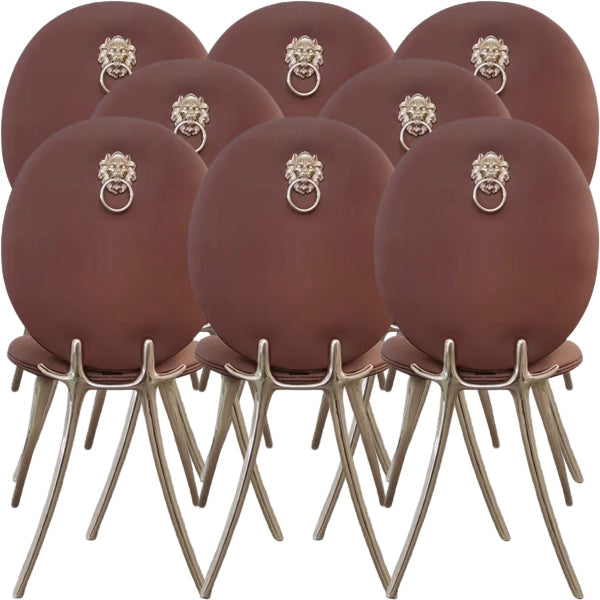 Luxusstil gepolsterte, fester Rücken -Armless Esszimmer für Esszimmer