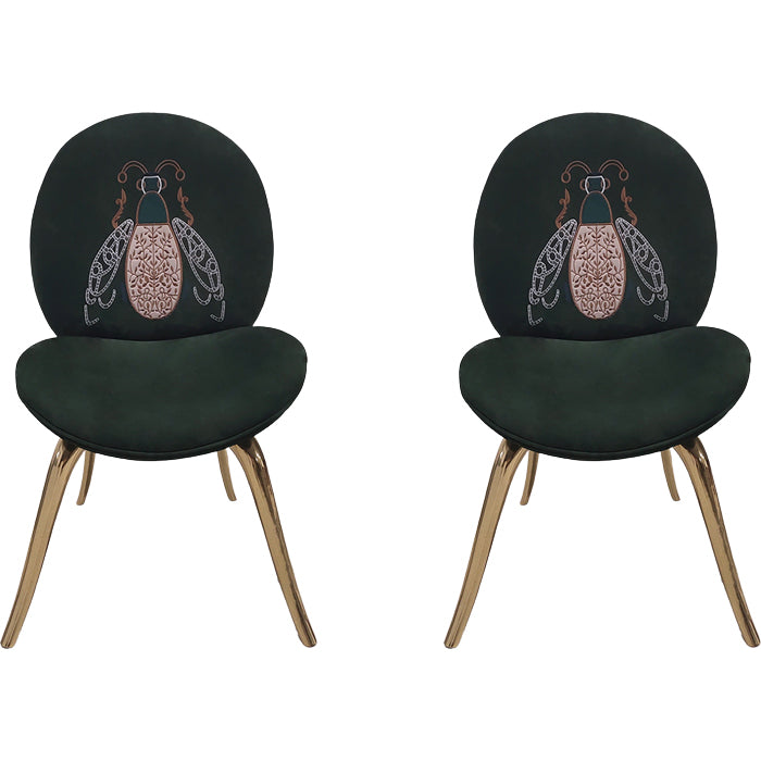 Luxusstil gepolsterte, fester Rücken -Armless Esszimmer für Esszimmer