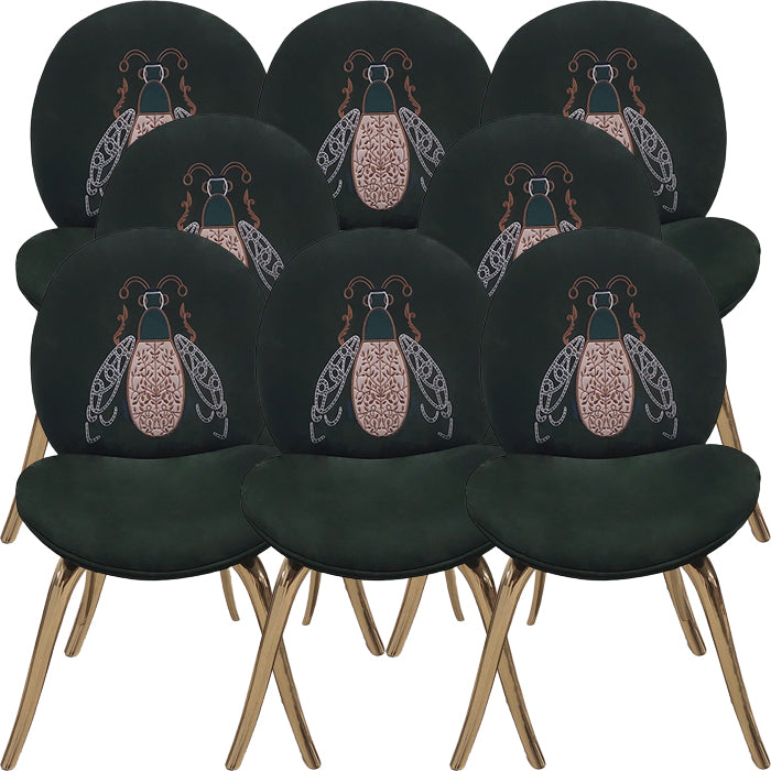 Luxusstil gepolsterte, fester Rücken -Armless Esszimmer für Esszimmer