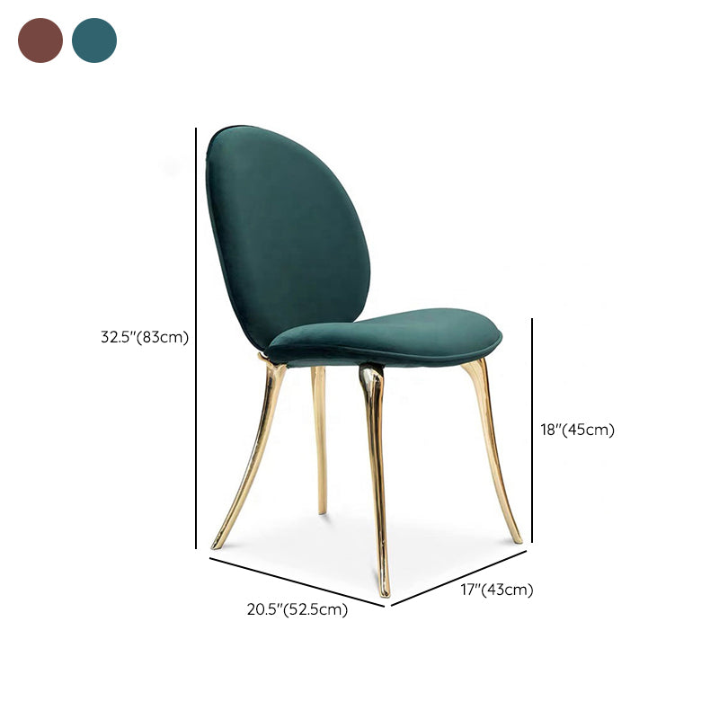 Luxusstil gepolsterte, fester Rücken -Armless Esszimmer für Esszimmer