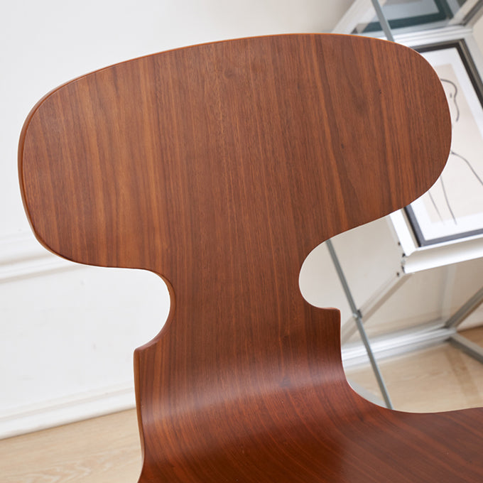 Contemporary Solid Wood Stackable Armless Dining Chair for Home Clearhalo 'Dining Chairs' 'Dining Tables & Seating' 'dining_chair' 'furn' 'furn_dining_chair' 'Furniture' 'Kitchen & Dining Furniture' 7604621