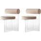 Contemporary Solid Back Dining Chair Acrylic Side Chair for Dining Room