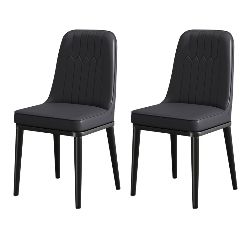 ダイニングルーム用のモダンメタルチェアパーソンズキッチンサイドチェア