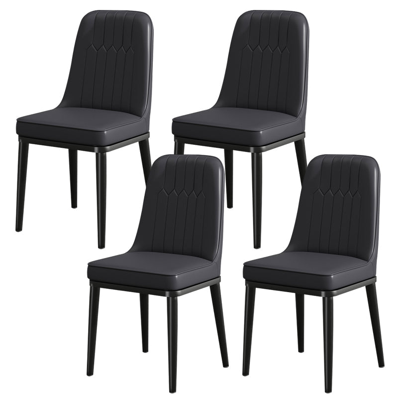 ダイニングルーム用のモダンメタルチェアパーソンズキッチンサイドチェア