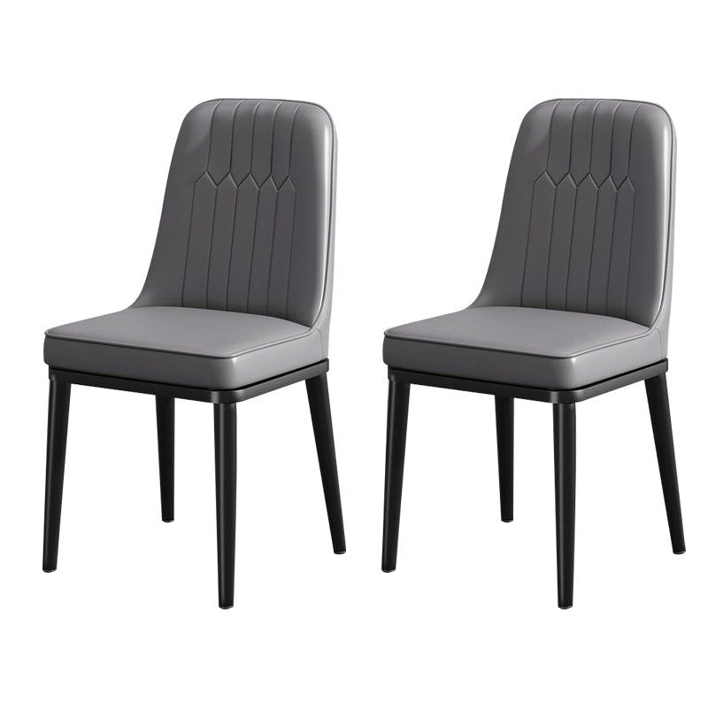 ダイニングルーム用のモダンメタルチェアパーソンズキッチンサイドチェア