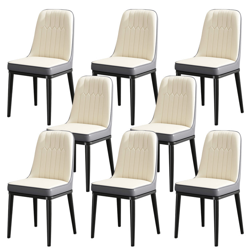 ダイニングルーム用のモダンメタルチェアパーソンズキッチンサイドチェア