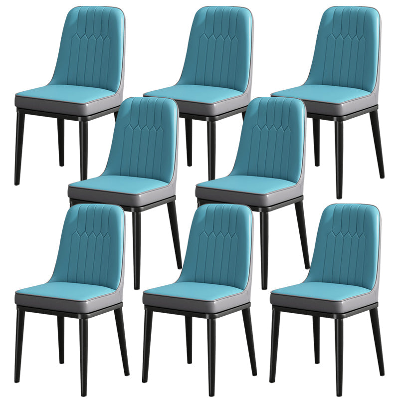 ダイニングルーム用のモダンメタルチェアパーソンズキッチンサイドチェア