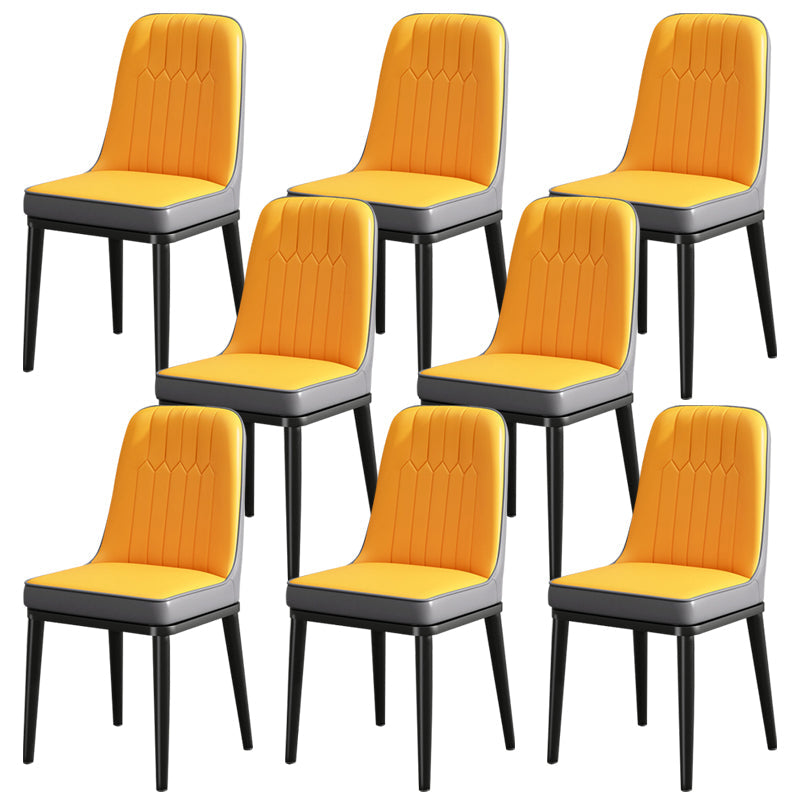 ダイニングルーム用のモダンメタルチェアパーソンズキッチンサイドチェア