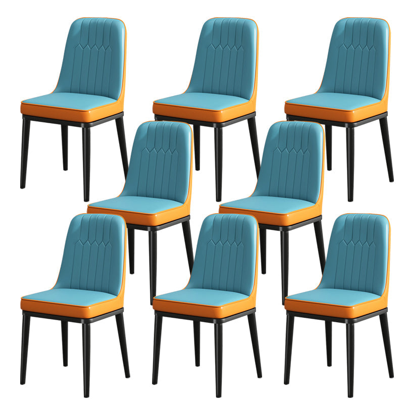 ダイニングルーム用のモダンメタルチェアパーソンズキッチンサイドチェア