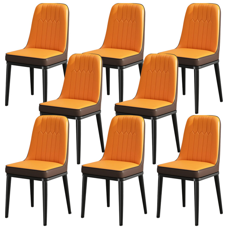 ダイニングルーム用のモダンメタルチェアパーソンズキッチンサイドチェア