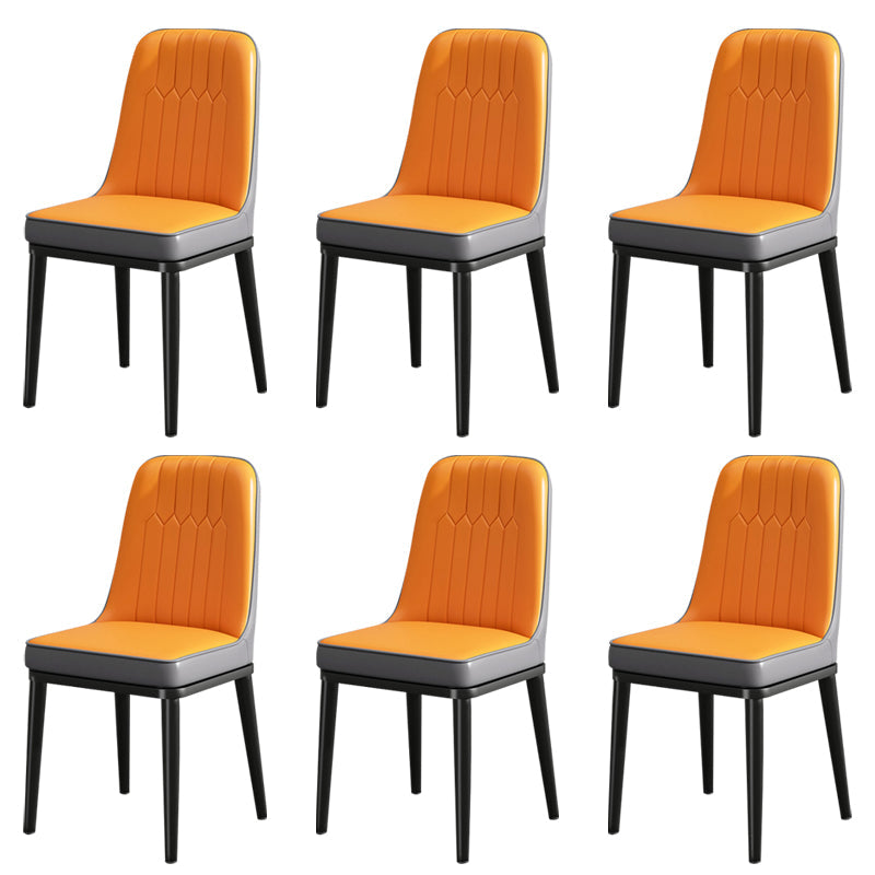 ダイニングルーム用のモダンメタルチェアパーソンズキッチンサイドチェア