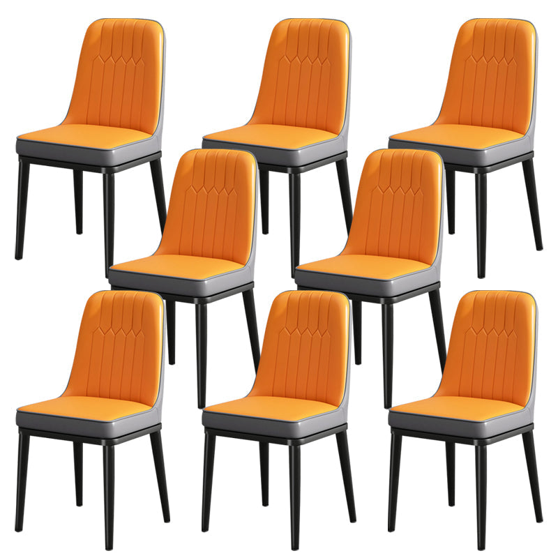 ダイニングルーム用のモダンメタルチェアパーソンズキッチンサイドチェア