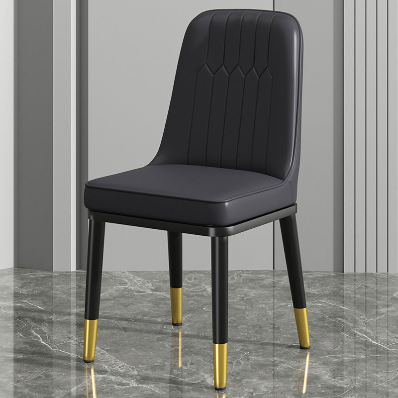 ダイニングルーム用のモダンメタルチェアパーソンズキッチンサイドチェア