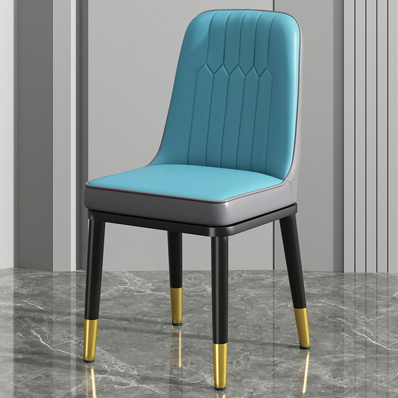 ダイニングルーム用のモダンメタルチェアパーソンズキッチンサイドチェア