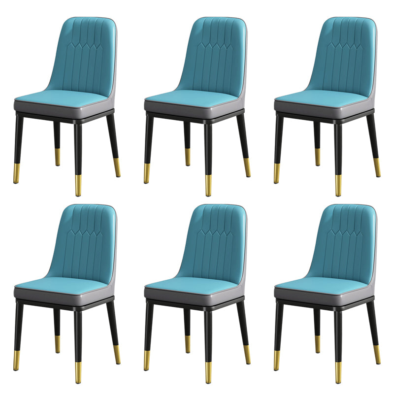 ダイニングルーム用のモダンメタルチェアパーソンズキッチンサイドチェア