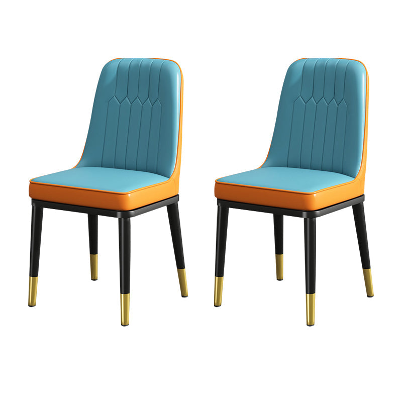 ダイニングルーム用のモダンメタルチェアパーソンズキッチンサイドチェア