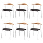 Metal Dining Chair Wooden Simplified Side Chair for Dining Room Natural Wood Black 6 Piece Set Clearhalo 'Dining Chairs' 'Dining Tables & Seating' 'dining_chair' 'furn' 'furn_dining_chair' 'Furniture' 'Kitchen & Dining Furniture' 7604900