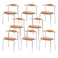 Metal Dining Chair Wooden Simplified Side Chair for Dining Room Natural Wood Brown 8 Piece Set Clearhalo 'Dining Chairs' 'Dining Tables & Seating' 'dining_chair' 'furn' 'furn_dining_chair' 'Furniture' 'Kitchen & Dining Furniture' 7604912