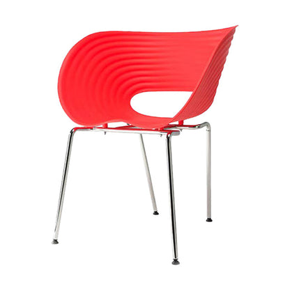 Eigentijdse plastic arm eetstoel in matte afwerking voor thuis