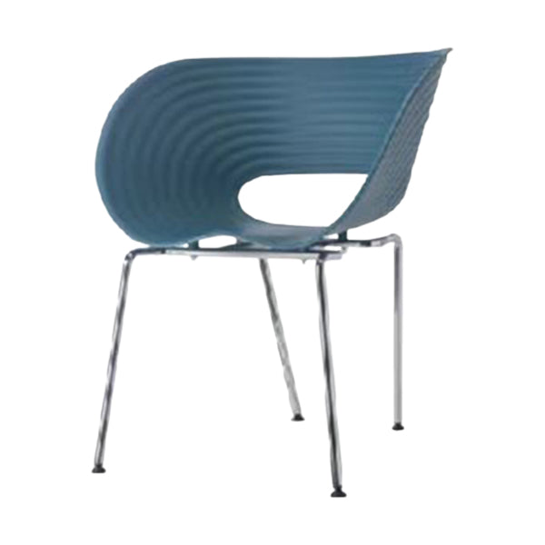 Eigentijdse plastic arm eetstoel in matte afwerking voor thuis