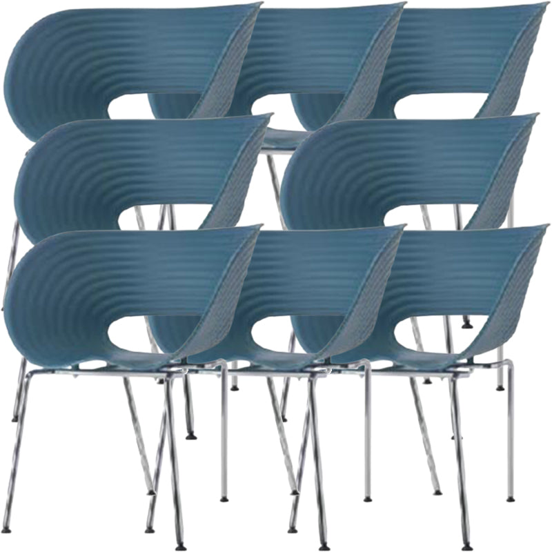 Eigentijdse plastic arm eetstoel in matte afwerking voor thuis