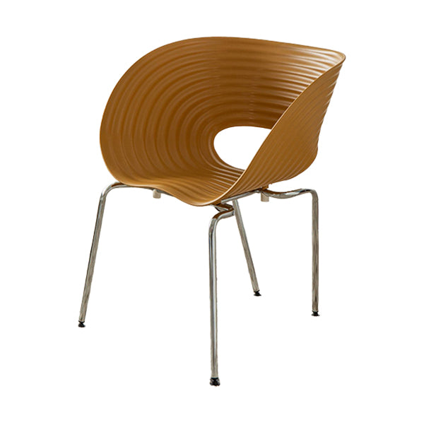 Eigentijdse plastic arm eetstoel in matte afwerking voor thuis