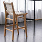 Contemporary 37" Height Solid Wood Backrest Counter High Stool Clearhalo 'Bar Furniture' 'Bar Stools' 'bar_stools' 'furn' 'furn_bar_stools' 'Furniture' 'Kitchen & Dining Furniture' 7605017