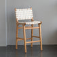 Contemporary 37" Height Solid Wood Backrest Counter High Stool White 1 Piece Clearhalo 'Bar Furniture' 'Bar Stools' 'bar_stools' 'furn' 'furn_bar_stools' 'Furniture' 'Kitchen & Dining Furniture' 7605023