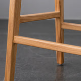 コンテンポラリー37 "高さ固体木材バックレストカウンターハイスツール