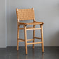 Contemporary 37" Height Solid Wood Backrest Counter High Stool Brown 1 Piece Clearhalo 'Bar Furniture' 'Bar Stools' 'bar_stools' 'furn' 'furn_bar_stools' 'Furniture' 'Kitchen & Dining Furniture' 7605036