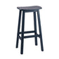 Contemporary 30" Height Solid Wood Backrest Counter High Stool with 4 Legs Clearhalo 'Bar Furniture' 'Bar Stools' 'bar_stools' 'furn' 'furn_bar_stools' 'Furniture' 'Kitchen & Dining Furniture' 7605051