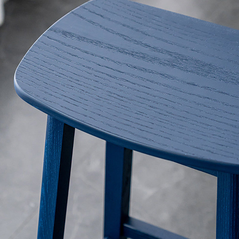 Contemporary 30" Height Solid Wood Backrest Counter High Stool with 4 Legs Clearhalo 'Bar Furniture' 'Bar Stools' 'bar_stools' 'furn' 'furn_bar_stools' 'Furniture' 'Kitchen & Dining Furniture' 7605055