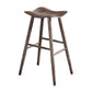 Contemporary 27.5-inch Ash Solid Wood Bar Stool with Footrest Clearhalo 'Bar Furniture' 'Bar Stools' 'bar_stools' 'furn' 'furn_bar_stools' 'Furniture' 'Kitchen & Dining Furniture' 7605075