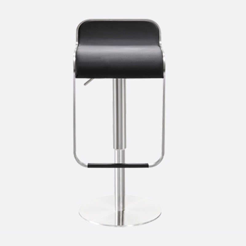 Tabouret de bar sans bras intérieur bas contemporain avec base en métal