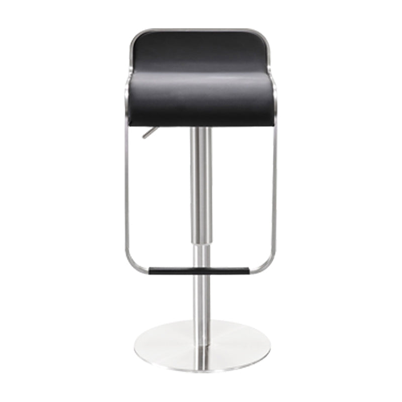 Tabouret de bar sans bras intérieur bas contemporain avec base en métal