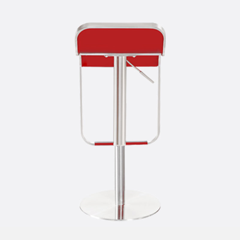 Tabouret de bar sans bras intérieur bas contemporain avec base en métal