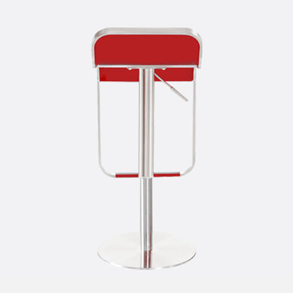 Tabouret de bar sans bras intérieur bas contemporain avec base en métal
