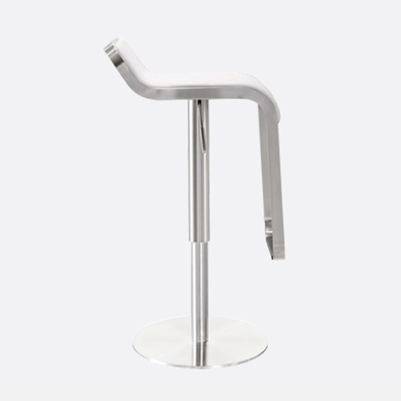 Tabouret de bar sans bras intérieur bas contemporain avec base en métal