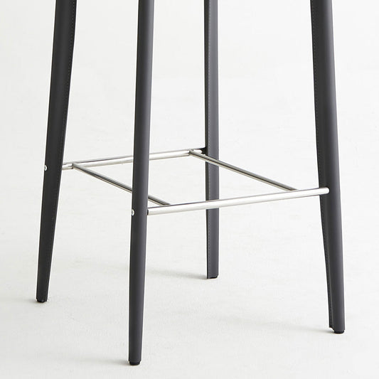 Sgabelli da bar senza braccio senza braccia con pista in fauci moderni con base di metallo