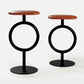 Industrial Low Back Indoor Armless Indoor Bar Stool with Metal Base