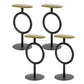 Industrial Low Back Indoor Armless Indoor Bar Stool with Metal Base