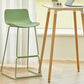 Nordic Style Indoor Backrest Counter High Stool with Metal Base Clearhalo 'Bar Furniture' 'Bar Stools' 'bar_stools' 'furn' 'furn_bar_stools' 'Furniture' 'Kitchen & Dining Furniture' 7605226