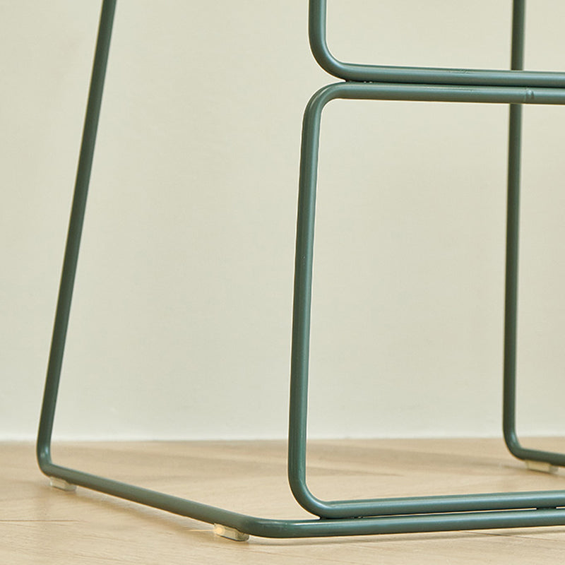 Nordic Style Indoor Backrest Counter High Stool with Metal Base Clearhalo 'Bar Furniture' 'Bar Stools' 'bar_stools' 'furn' 'furn_bar_stools' 'Furniture' 'Kitchen & Dining Furniture' 7605240