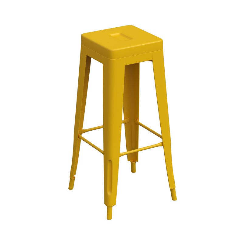 Wood and Metal Bar Stool and Table Set 1/3/4/5/6 Pieces Rectangular Chair(s) None Yellow Clearhalo 'Bar Furniture' 'furn' 'furn_home_bar_bar_sets' 'Furniture' 'Home Bars & Bar Sets' 'home_bar_bar_sets' 'Kitchen & Dining Furniture' 7605310