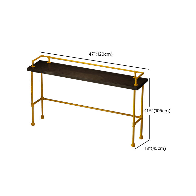 Wood and Metal Bar Stool and Table Set 1/3/4/5/6 Pieces Rectangular Clearhalo 'Bar Furniture' 'furn' 'furn_home_bar_bar_sets' 'Furniture' 'Home Bars & Bar Sets' 'home_bar_bar_sets' 'Kitchen & Dining Furniture' 7605314
