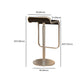 Contemporary Bar Stool and Table Set 2/3 Pieces White Rectangular