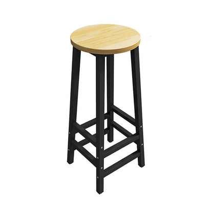 1/3/4/5 Pieces Bar Stool and Table Set Full Natural and Black Chair(s) None 1 Piece Clearhalo 'Bar Furniture' 'furn' 'furn_home_bar_bar_sets' 'Furniture' 'Home Bars & Bar Sets' 'home_bar_bar_sets' 'Kitchen & Dining Furniture' 7605412