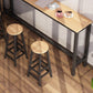 1/3/4/5 Pieces Bar Stool and Table Set Full Natural and Black Clearhalo 'Bar Furniture' 'furn' 'furn_home_bar_bar_sets' 'Furniture' 'Home Bars & Bar Sets' 'home_bar_bar_sets' 'Kitchen & Dining Furniture' 7605417